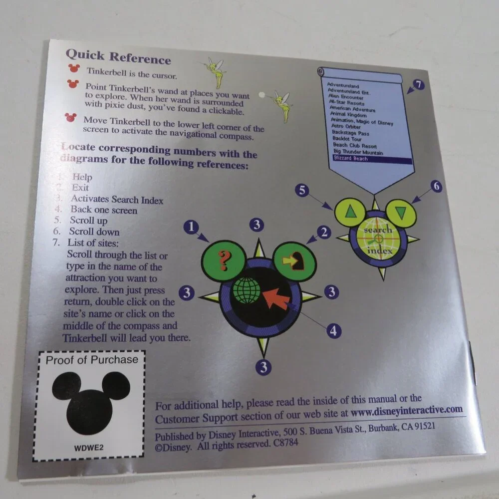 Walt Disney World EXPLORER  Computer Game OUT OF DATE SOFTWARE